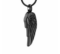 DOTUIARG Collana commemorativa in acciaio inossidabile, ciondolo a urna, souvenir, ciondolo per gioielli amati