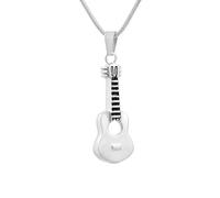 DOTUIARG Collana commemorativa in acciaio inossidabile per note musicali, ciondolo a urna, souvenir, ciondolo per gioielli amati