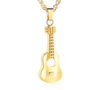 DOTUIARG Collana commemorativa in acciaio inossidabile per note musicali, ciondolo a urna, souvenir, ciondolo per gioielli amati