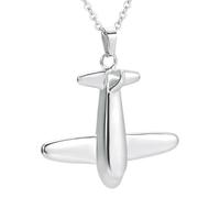 DOTUIARG Collana commemorativa per donne Uomini Argento oro Gioielli per cremazione per cenere Pendente da ricorda Cenere