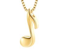DOTUIARG Collana commemorativa per musicisti in acciaio inossidabile, ciondolo a urna, souvenir, pendente per gioielli amati