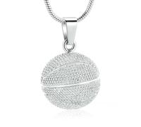 DOTUIARG Collana con urna per le ceneri, carte da gioielli, gioielli per cremazione per cenere, ricordo in acciaio inossidabile, pendente commemorativo delle ceneri per donne uomini