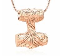 DOTUIARG Collana dell'urna dell'albero della vita per ceneri per donne Ceneri commemorative per uomini Portaceneri per ricordo Gioielli per cremazione