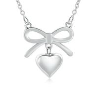 DOTUIARG Collana di urna per cenere Cremazione in cuore Gioielli commemorativi Ricordo Custodia delle ceneri per una persona cara Funerale