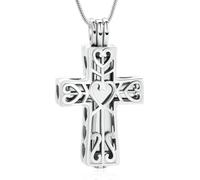 DOTUIARG Collane urn per cenere per donne Uomini Medaglioni commemorativi Pendente inciso sempre nella mia mente Per sempre nel mio