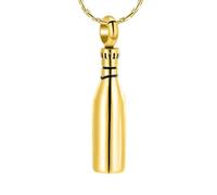 DOTUIARG Gioielli per cremazione Cenere Collana per urna Pendente commemorativo in acciaio inox Personalizza il ricordo