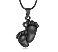 DOTUIARG Gioielli per cremazione Collane a doppia urna per cenere per donne Uomini Collana in acciaio inox per ricordo per cenere