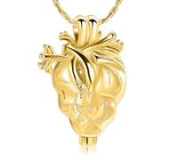 DOTUIARG Gioielli per cremazione del cuore, ceneri, ricordo funerale per la collana commemorativa dell'eternità