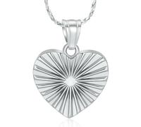 DOTUIARG Gioielli per cremazione di cuore per pendente a forma di cenere per donne uomini portacolane per urna e memoriale per il medaglione di cenere