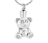 DOTUIARG Urna in acciaio inox per ceneri per uomini Pendente commemorativo cremazione Gioielli Souvenir per il lutto Regalo