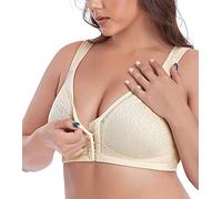 DotVol Donna Reggiseno correttore posturale Anteriore Minimizer per Reggiseno Senza Fili Confortevole(Nudo 2E)