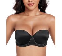 DotVol Push Bra Cuscino Donna Frameless Comodo Biancheria Intima Giornaliera Nero 2B