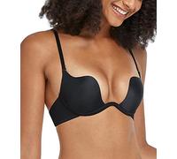 DotVol Reggiseno a Balconcino per Donna Taglie Forti Intimo con Spalline Larghe Lingerie Leggermente Imbottita con Ferretto Pizzo Sexy Nero 5E