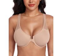 DotVol Reggiseno con Chiusura Frontale, Coppe morbide e Ferretto per Donna da Indossare Tutti i Giorni Minimizer Taglie Grandi Intimo Comodo Nudo 5B