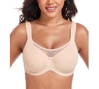 DotVol Reggiseno minimizzante per Donna con Ferretto, Coppe Intere, Coppe morbide, Senza Imbottitura, Intimo, Taglie Forti, Comfort Nudo 2C