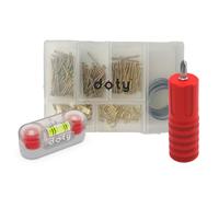 doty Set per appendere quadri, il dispositivo di marcatura indispensabile da appendere alla parete, set per appendere quadri con livella a bolla | Appendere senza sforzo | Set per cornici - Gadget da