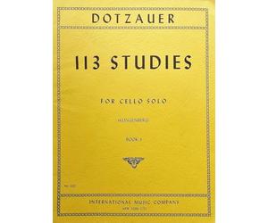 Dotzauer, J. Friedrich - 113 Studies for Solo Cello, Volume 1 (Nos. 1-34) - by Johannes Klingenberg
