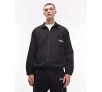 Double A By Wood Wood - Frank - Top della tuta nero con logo e zip in coordinato M