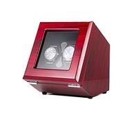 Double Automatic Watch Winder Carbon Fiber Mute Motor Dual Watches Rotation Storage Case Display Box for Automatic Mechanical Watches (D)