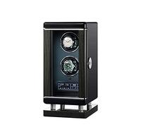 Double Automatic Watch Winder Smart Fingerprint Switch Extremely Silent Motor LCD Touch Display with Remote Control Built-in Illumination 6 Rotation Modes