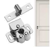 Double Ball Roller Catch - Stainless Steel Latch | Cabinet Door Bumper