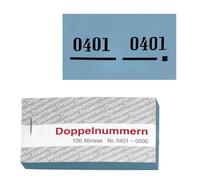 Double Blue Numbers White 500