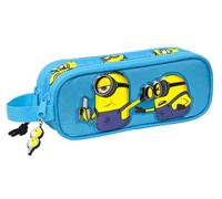 Double Carry-All Minions Minionstatic Blue (21 X 8 X 6 Cm) NUOVO