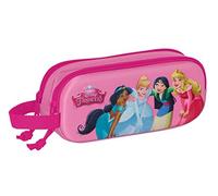 Double Carry-All Princesses Disney 3D Pink 21 X 8 X 6 Cm NUOVO