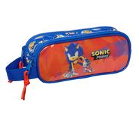 Double Carry-All Sonic Prime Blue 21 X 8 X 6 Cm NUOVO