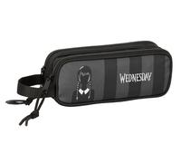 Double Carry-All Wednesday Black 21 X 8 X 6 Cm NUOVO