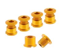 Double Chainring Fixed Bolts - Lightweight Alloy Chainring Screws for Bicycle Maintenance | Strong Fixing Hardware for City Riders, Trail Adventures, Touring Bikes, Cycling Gear Upgrade, Crank Arm
