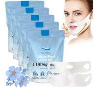 Double Chin Lifting Mask,Chin Mask - V-Line Mask,Chin Lift Mask,Face Lift Tape,Face Lifting Mask,Chin Strap for Double Chin V Line Face Lifting Chin Mask - Say Goodbye to Your Double Chin Now (5Pack)