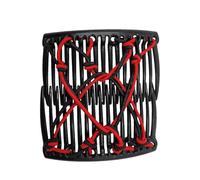 Double Comb Hair Clip - Creative Bun Maker Tool, Durable Resin Build, Adjustable Fit Mechanism, Decorative Look | Elegant Updo Styling, Twist Hairstyles, Formal Events, Casual Grooming Solutions