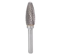 Double Cut Carbide Burr Revolving File | Tree Shape for Metal Grinding/Deburring/Engraving | High - Speed Tool for Aviation & Auto | Oxidation - Proof & Heat Tolerant