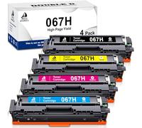 DOUBLE D 067H Toner per Canon 067H 067 per Canon i-SENSYS MF655CDW,4 Pack