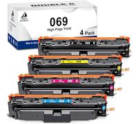 DOUBLE D 069 Toner per Canon 069 069H Compatible per Canon Imageclass MF754Cdw MF751Cdw MF753Cdw MF756Cx LBP673Cdw LBP674Cdw LBP674Cx (1 Nero, 1 Ciano, 1 Magenta,1 Giallo)