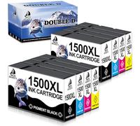 DOUBLE D 1500XLCartucce per Canon 1500XL PGI-1500 per Maxify MB2350,8-Pack