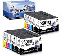 DOUBLE D 2500XL Cartucce d'inchiostro Compatibili per Canon 2500 XL PGI-2500XL per Canon Maxify MB5150 MB5050 MB5155 MB5350 MB5450 MB5455 iB4050 iB4150 (4BK/2C/2M/2Y, 10 Pack)