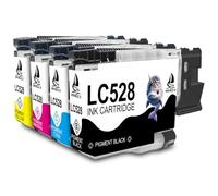 DOUBLE D Cartucce d'inchiostro LC528 Multipack per stampanti Brother LC528 LC528XL LC-528 compatibili con stampanti Brother MFC-J6760DW MFC-J6960DW MFC-J6975DW MFC-J6977DW (confezione da 4)