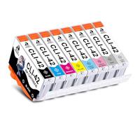 DOUBLE D CLI-42 Cartucce d'inchiostro per Canon CLI-42 per Pro-100,8-Pack