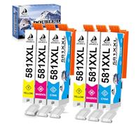 DOUBLE D CLI-581XXL Cartucce d'inchiostro per Canon 581 Ink Cli-581 XXL Cli-581XL Compatibile con Canon Pixma TS705 TS6150 TS6151 TS6250 TS6251 TS6350 TS6351 TS8250 TS8251 TS9150 TS9550 0 TS833. 50