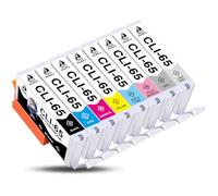 DOUBLE D CLI-65 Cartucce per Canon CLI-65 per Canon PIXMA PRO-200,8-Pack
