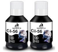 DOUBLE D GI-56 Nero Inchiostro per Canon GI-56 per Canon Maxify GX7050,2BK | Per Canon GI-56BK,Compatibile con Canon Maxify GX7050 GX6050 GX5050 GX4050 GX3050 Stampante