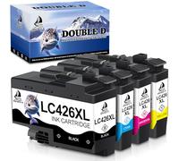 DOUBLE D LC426XL Compatibile per Brother LC426XL LC426 per Brother MFC-J4335DW MFC-J4340DW MFC-J4535DW MFC-J4540DW MFCJ4540DWXL (1BK/1C/1M/1Y)
