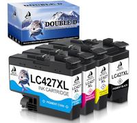 DOUBLE D LC427XL Cartucce per Brother LC427XL LC427 per MFC-J5955DW,4-Pack