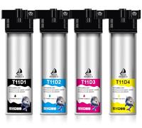 DOUBLE D T11D1-T11D4 Cartucce per Epson Pro WF-C5390DW,4 Confezioni | per Epson T11D1 T11D2 T11D3 T11D4, Per Epson Workforce Pro WF-C5390DW BAM, Per WF-C5890DWF BAM, Per WF-C5390DN
