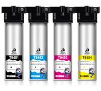 DOUBLE D T9451-T9454 per Epson T9451 T9452 T9453 T9454 Cartucce d'inchiostro per Epson Workforce Pro WF-C5710 WF-C5790 WF-C5210 WF-C5290 (1BK/1C/1M/1Y,4 Pack)