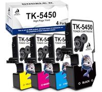DOUBLE D TK5450 Toner per Kyocera TK-5450 per ECOSYS PA2600 MA2600,4 Pack | Compatibile con Kyocera Ecosys PA2600 PA2600cx PA2600cwx MA2600 MA2600cwx MA2600cwfx(1Nero/1Ciano/1Magenta/1Giallo)