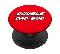 Double Dad Bod | Papà Papà Padre Padri PopSockets PopGrip Adesivo