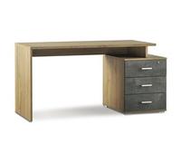 DOUBLE Db625k Scrivania Noce stelvio e Ossido nero (155cm) Mobile KIT